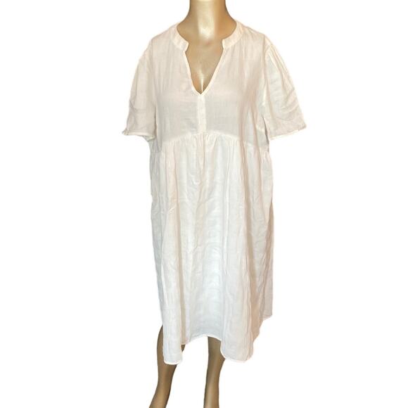 Ces Femme Women Size Large Babydoll Tunic Swing Style Dress - Picture 1 of 6